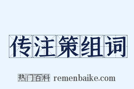 传注策组词是什么意思的图片